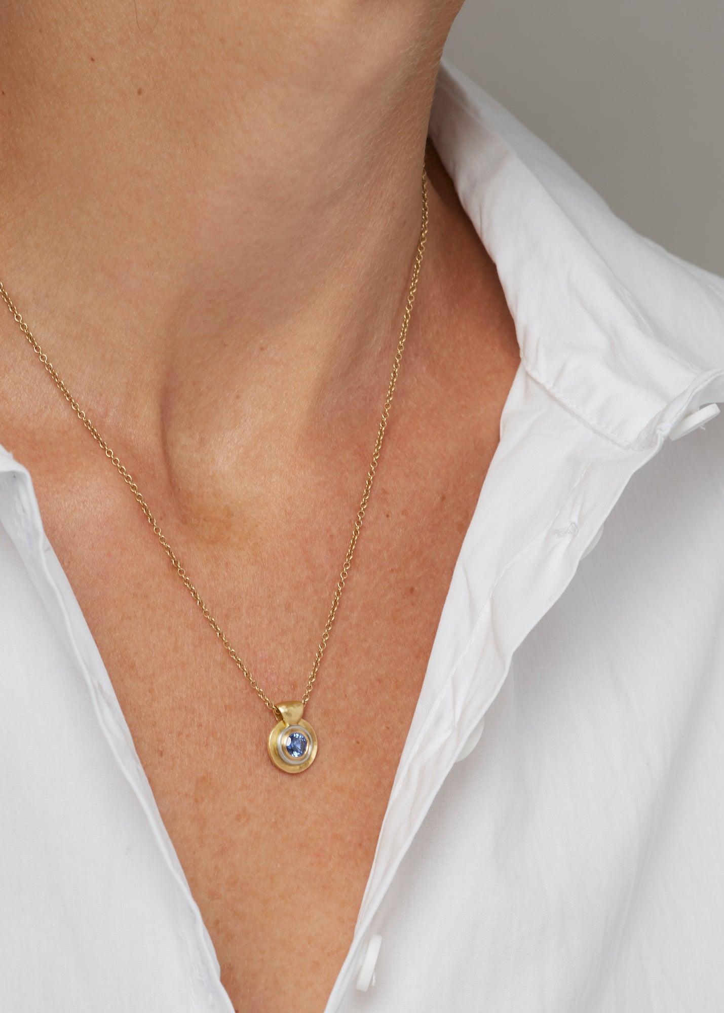 .59ct Ceylon Sapphire Pendant in 18kt & Platinum