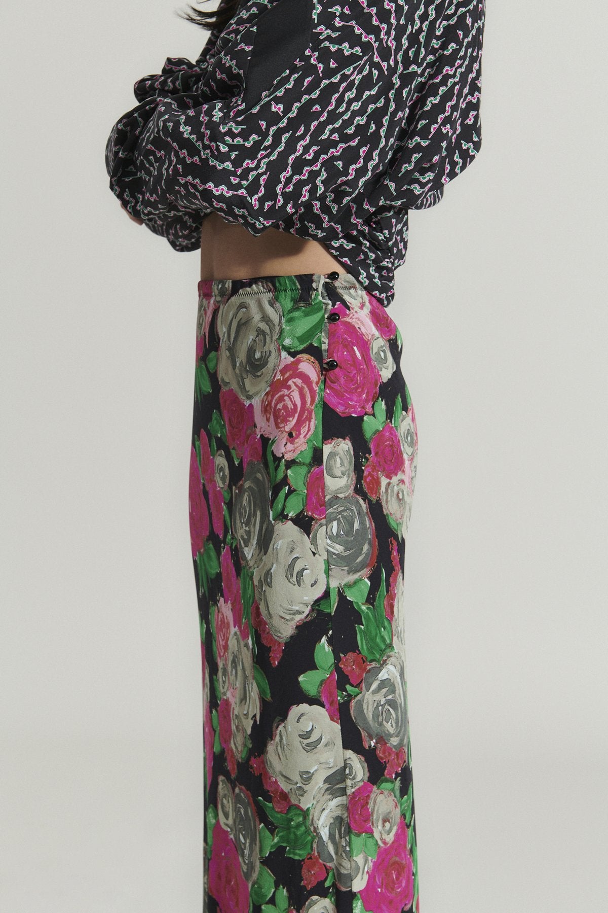 Glass Skirt, Black Multi