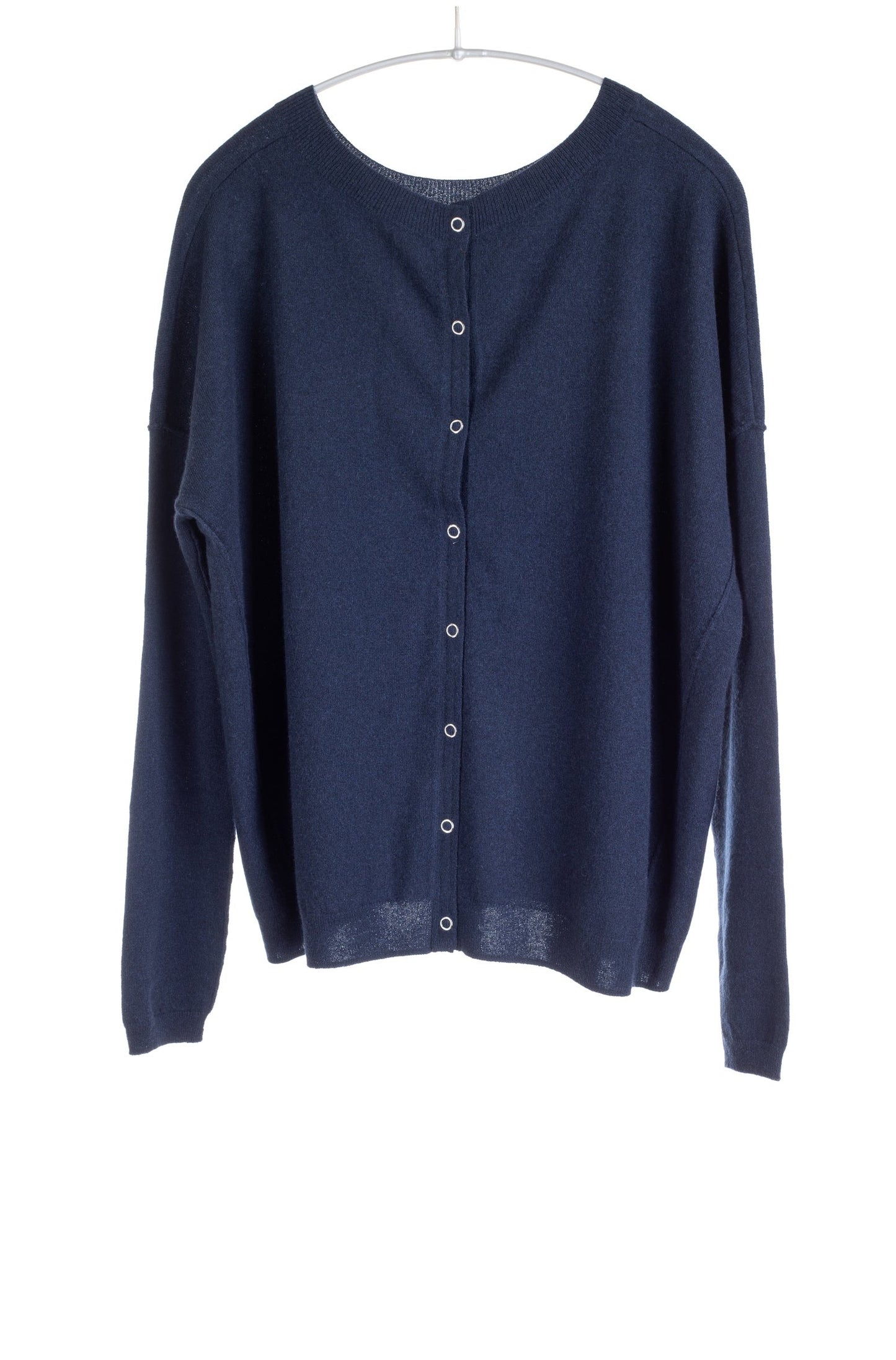 Reversible Bateau Cardigan, Navy