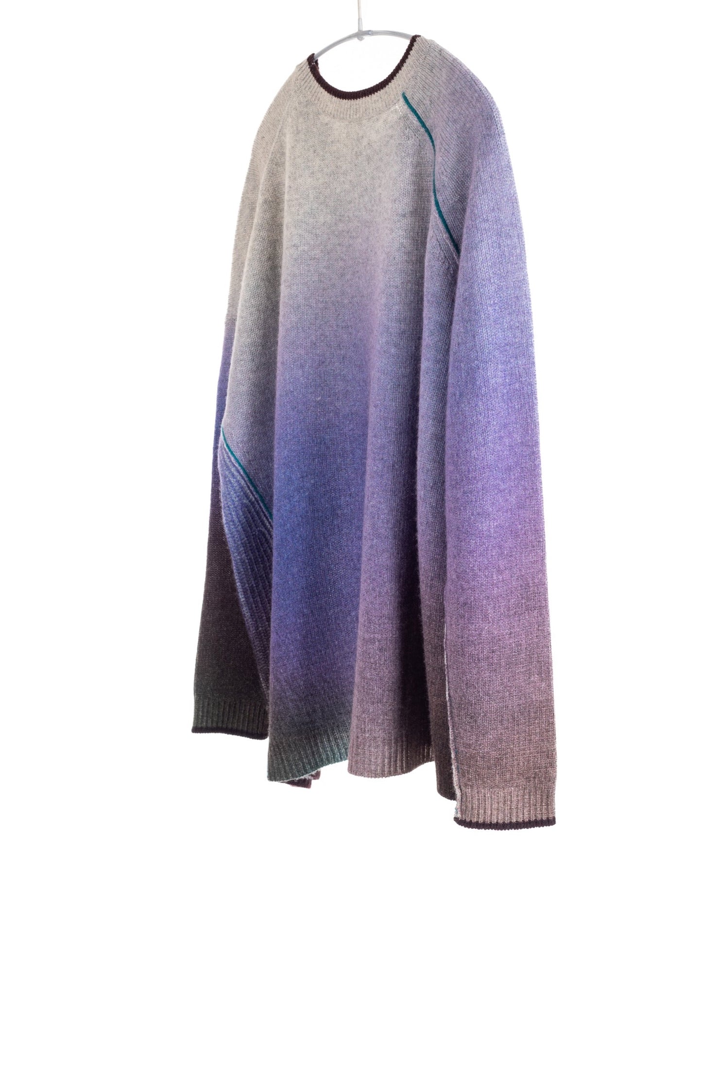 Printed Panel Crew, Purple Multi