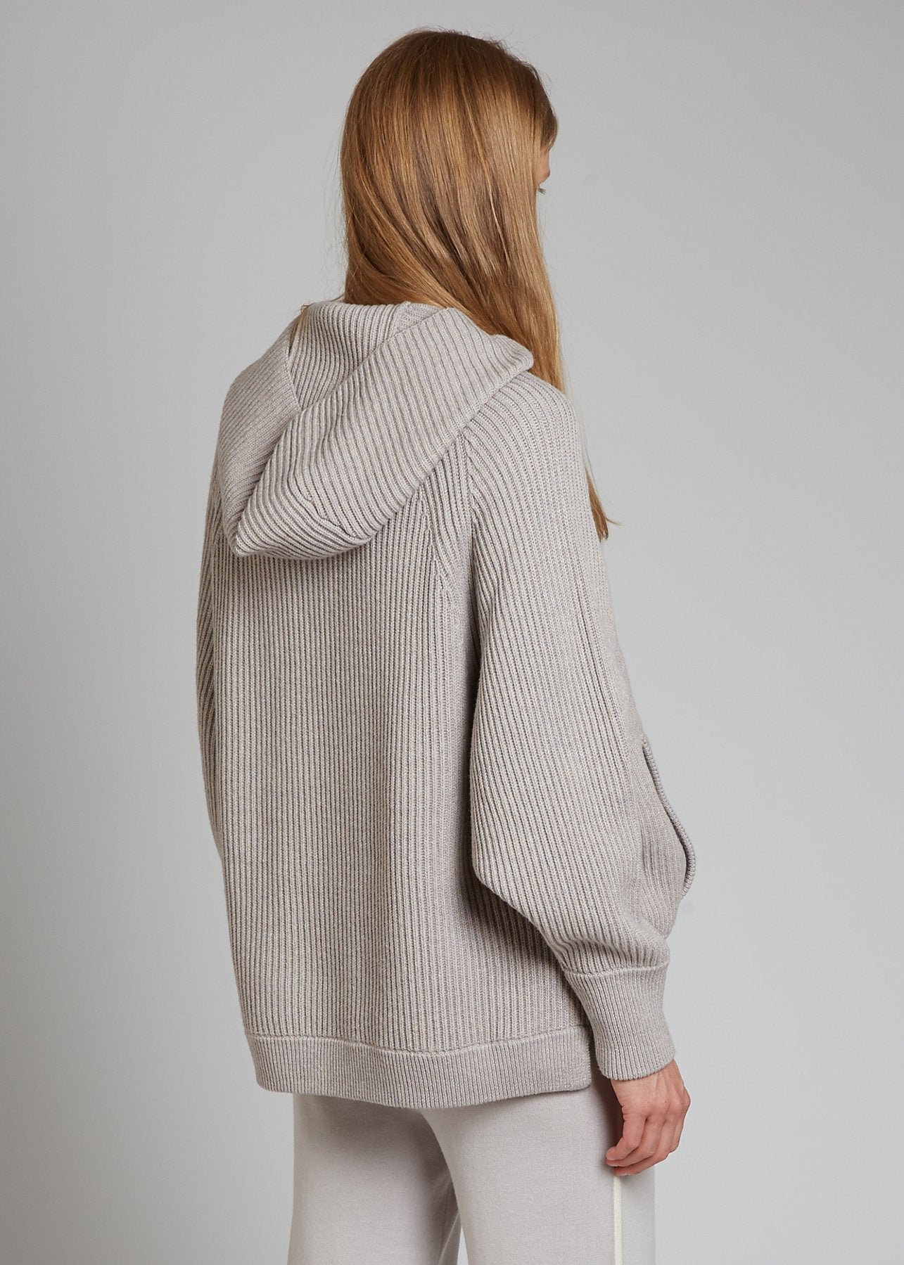 Hooded Poncho Tunic, Misty
