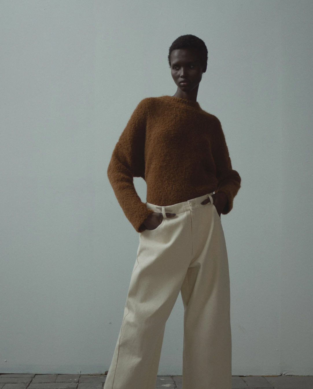 Boucle Sweater, Toffee