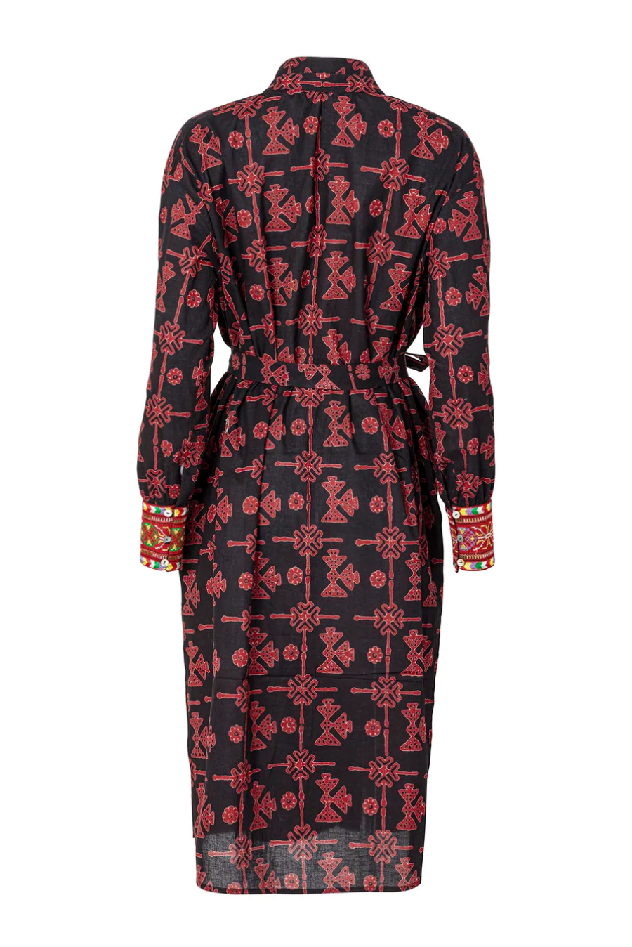 Shawna Lamu Dress, Black Lamu