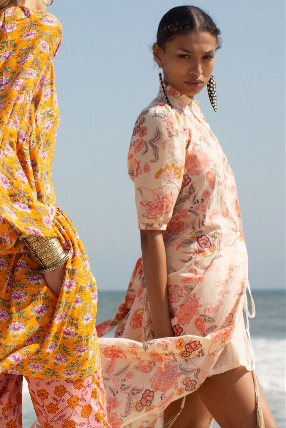 Remi Coral Flower Dress, Pink Camation