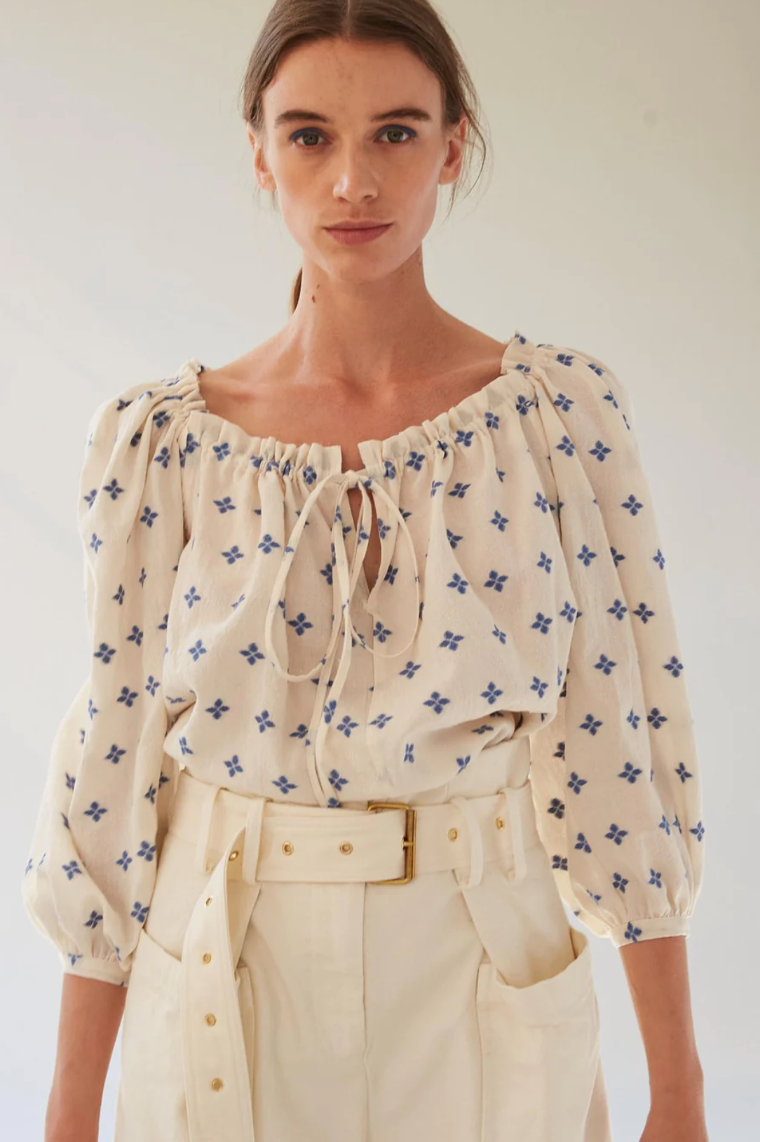 Emma Top, Cornflower Blossom Oil Coupe