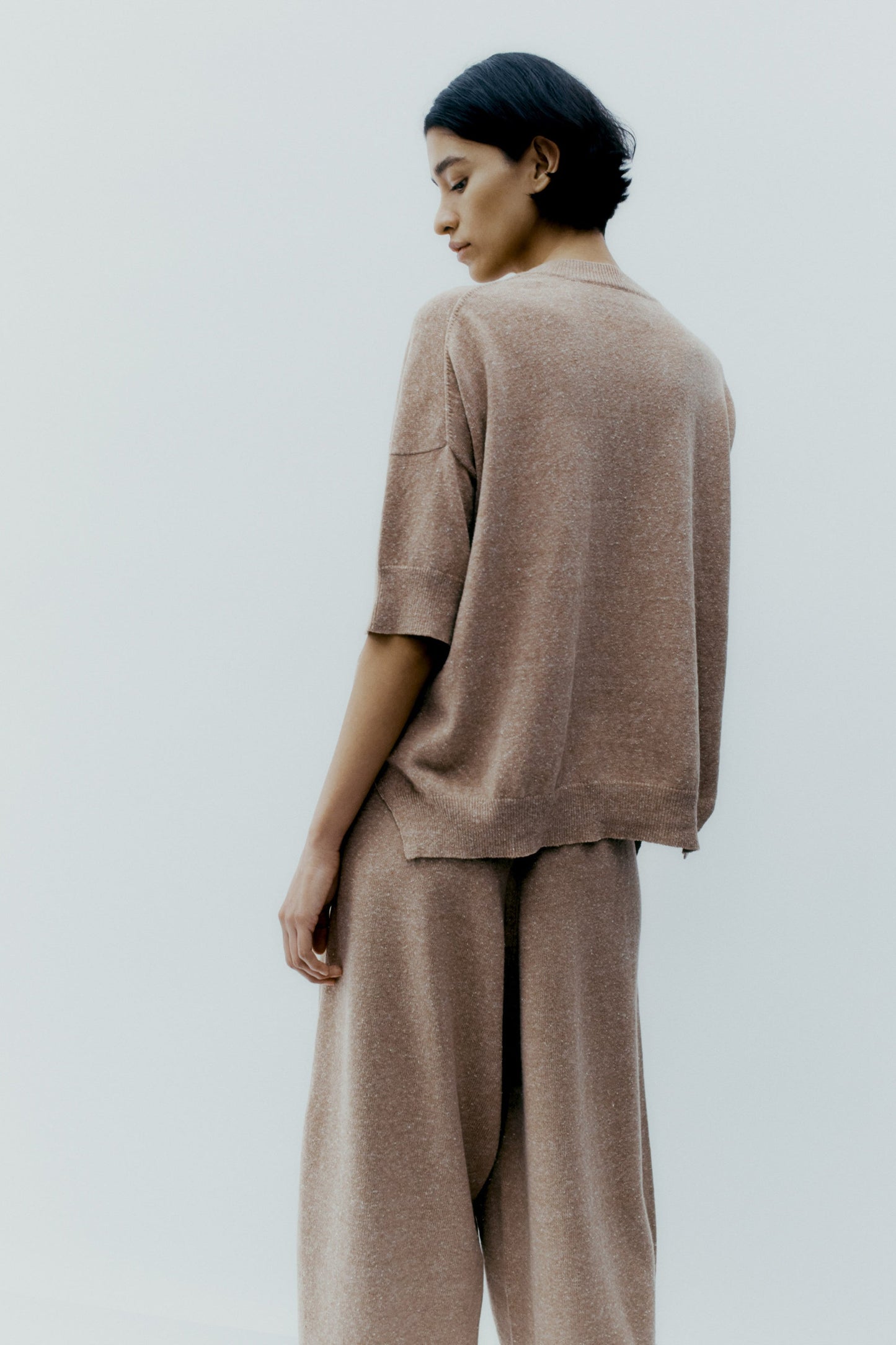 Soft Cotton T-Shirt, Nougat