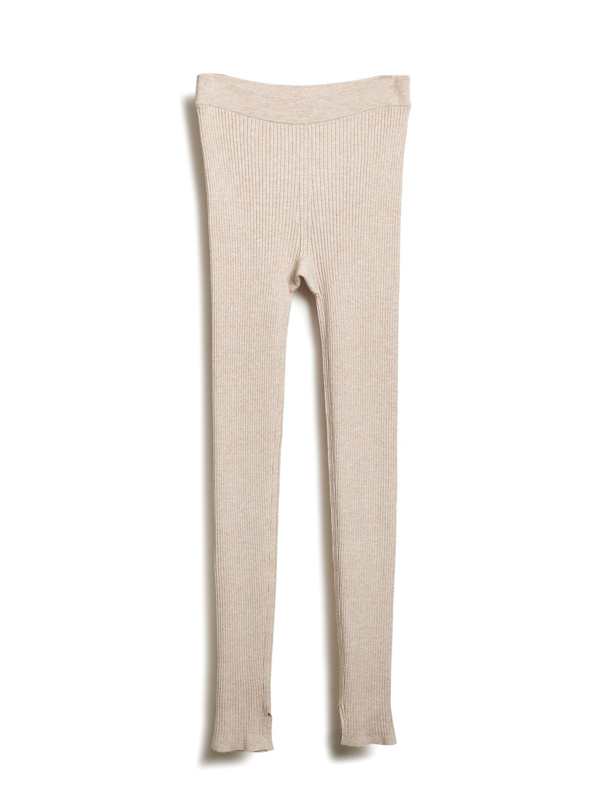 Ribbed Leggings, Ivory