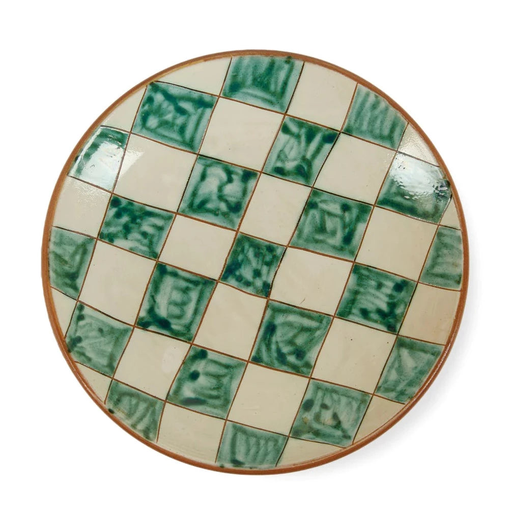 Tawla Dinner Plate, Green
