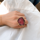Watermelon Tourmaline Ring set in 18K Gold