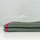 100% Linen Dark Green/Hot Pink Cloth Napkins, Set of 2