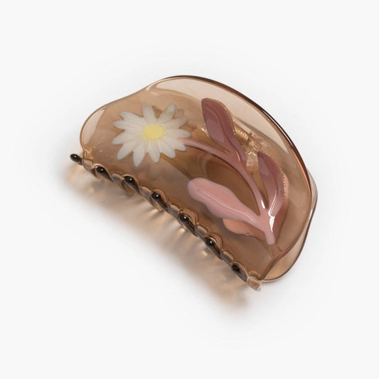 Marguerite Hair Claw - White Daisy Claw Clip