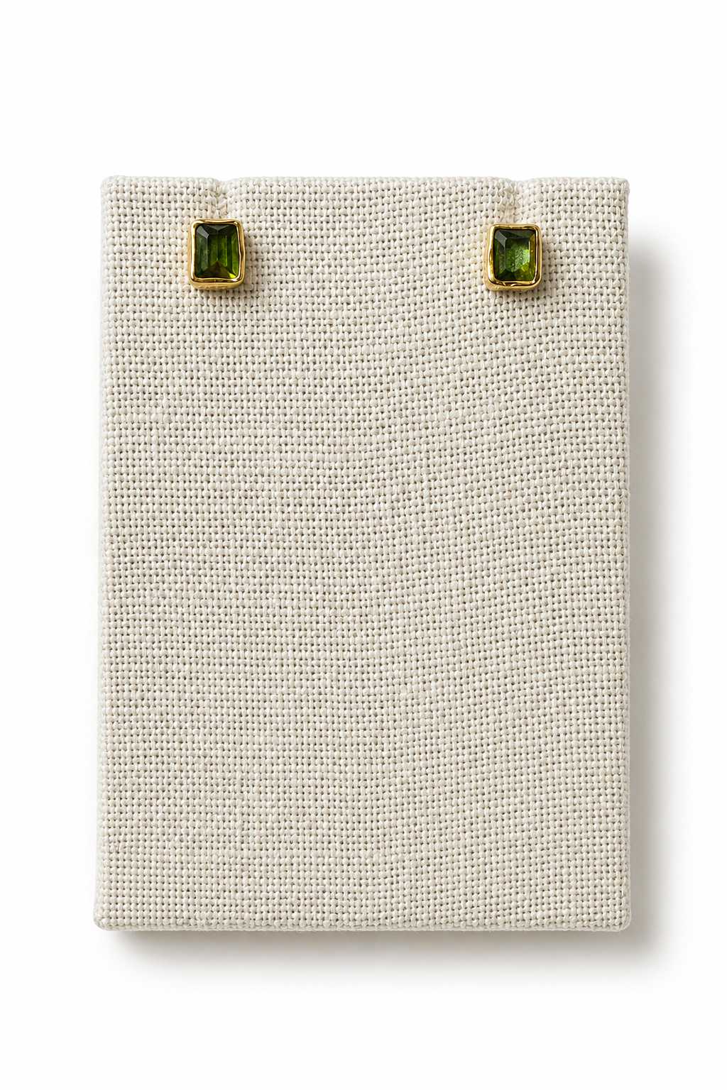 Green Tourmaline Studs