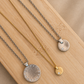 Wheel of Life Necklace, Sterling Silver