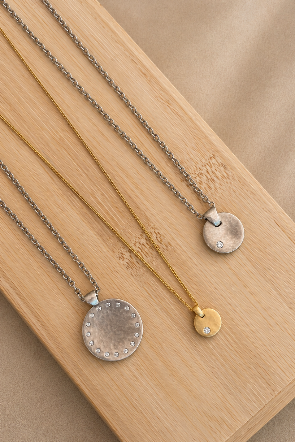 Wheel of Life Necklace, Sterling Silver
