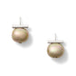 Biscuit Medium SS Pebble Pearl Earrings