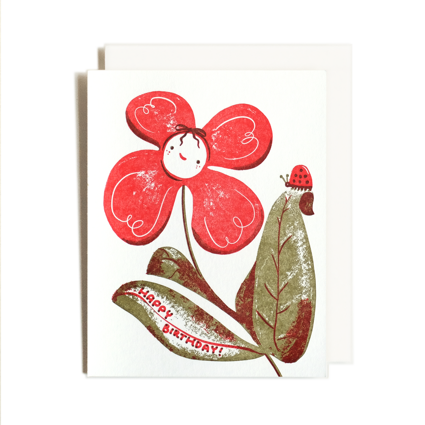 Birthday Flower Ladybug Card(1)