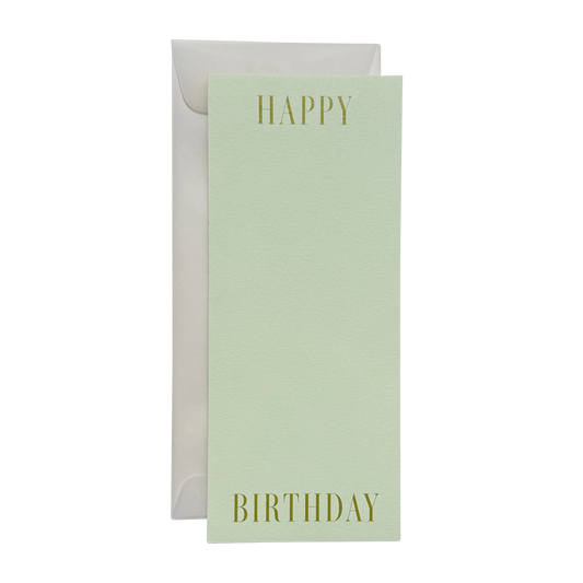 Happy Birthday No. 60: Pistachio Card