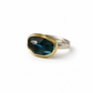 London Blue Topaz 18K Gold & Sterling Silver Ring