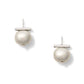 Cloud + Silver Forever Fave Pebble Pearl Earrings
