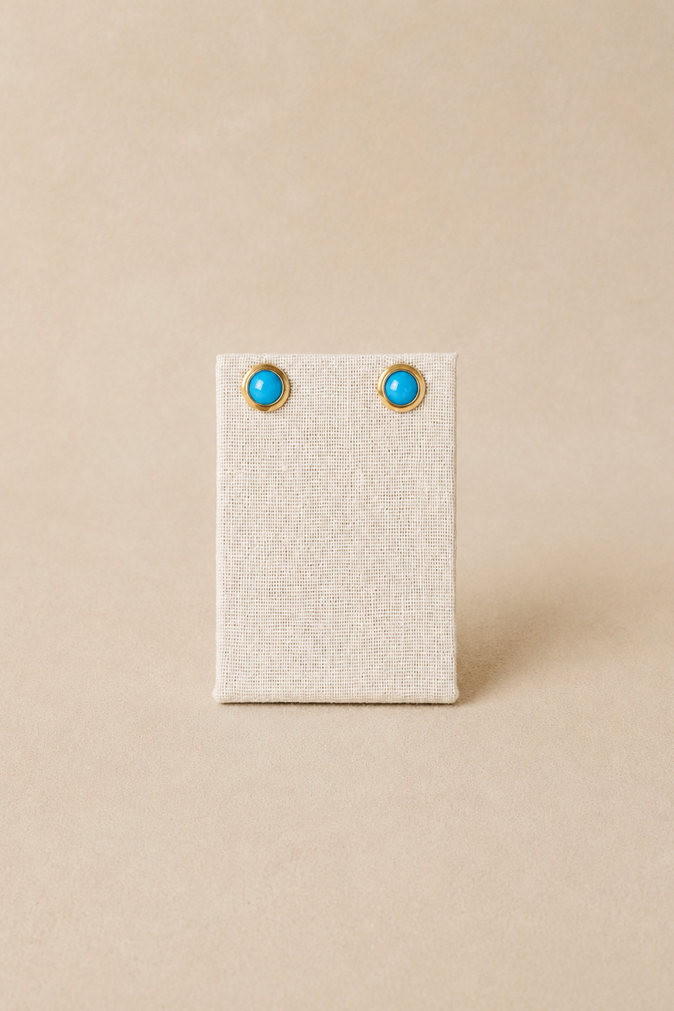 Sleeping Beauty Drop Earrings in 18 kt Gold