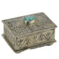 SMALL STAMPED BOX W/ TURQ