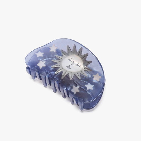 Pleiades Claw - Acetate Moon and Stars Hair Clip