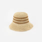 Gigi Pip - Sal Crochet Packable Bucket Hat: Natural Stripe / S/M 57