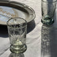 Hand-etched Footed Glass - Wine