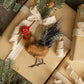 Fur Rooster Holiday Ornament