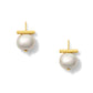 Cloud + Gold Forever Fave Pebble Pearl Earrings
