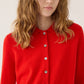 Romilly Cashmere Cardigan, Scarlet