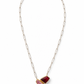 Pink & Red Tourmaline Necklace