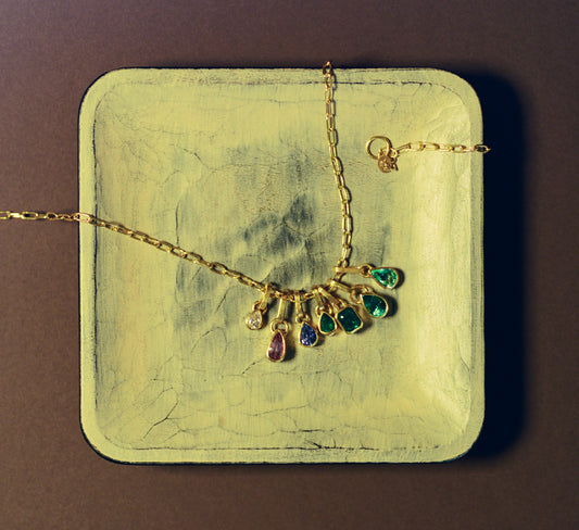 Purple Pear Spinel Pendant