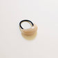 Bold Crescent Resin Hair Tie | Light Beige