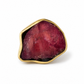 Watermelon Tourmaline Ring set in 18K Gold