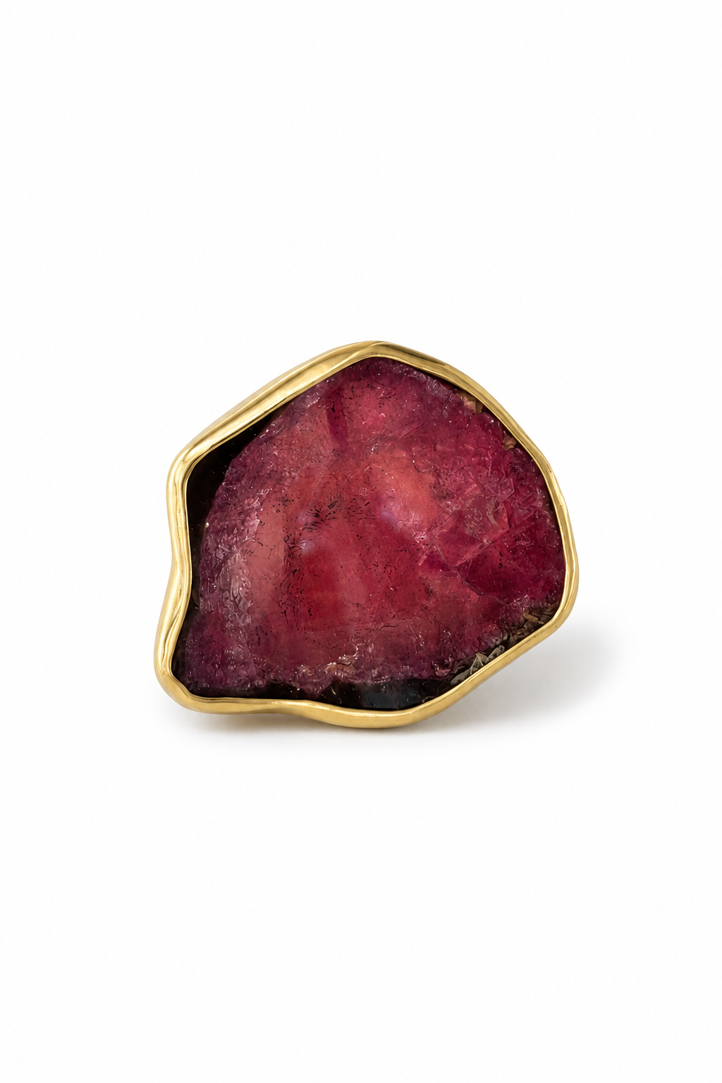 Watermelon Tourmaline Ring set in 18K Gold
