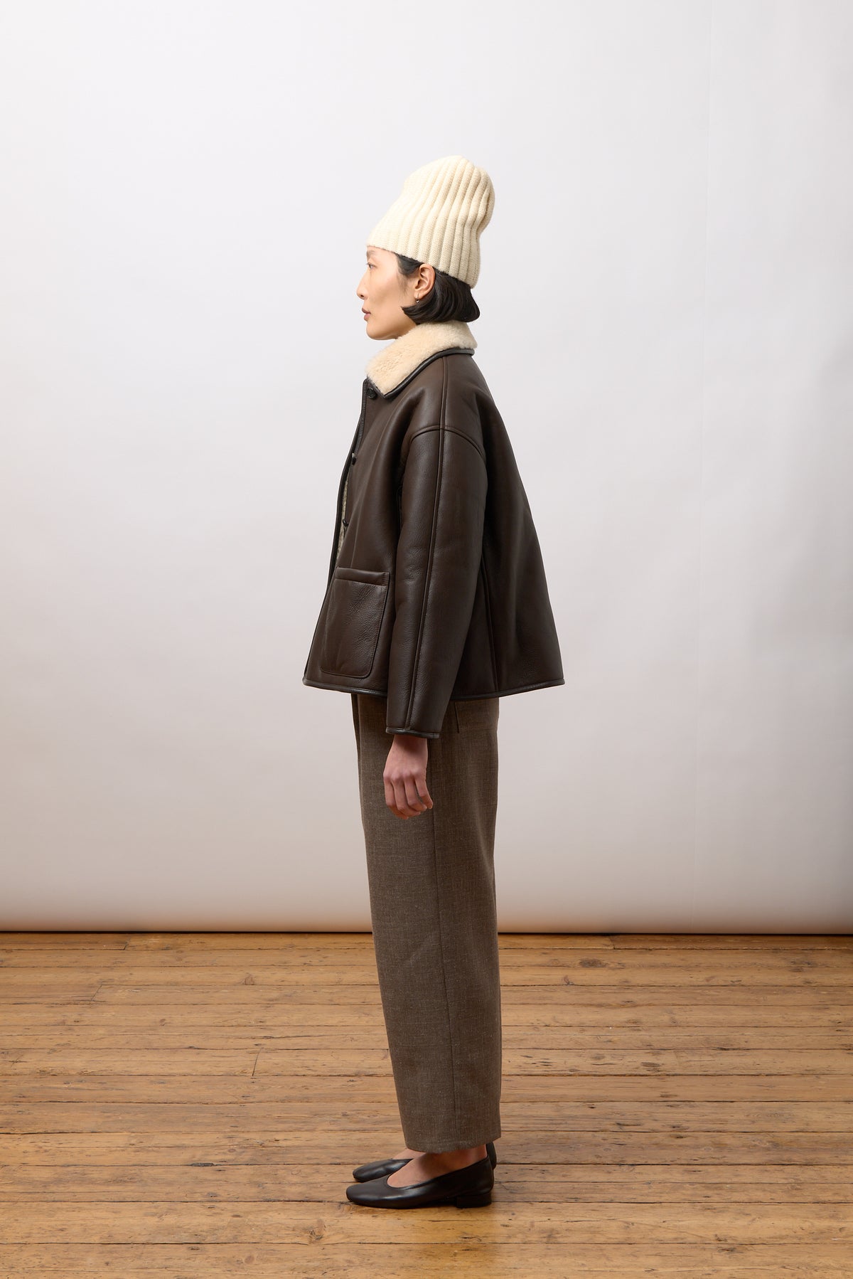 Avis Jacket, Chocolate Curly Hair Sheepskin
