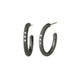 Avni Black Rhodium Finish Hoops