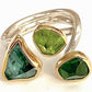 Green Tourmaline & Peridot Ring
