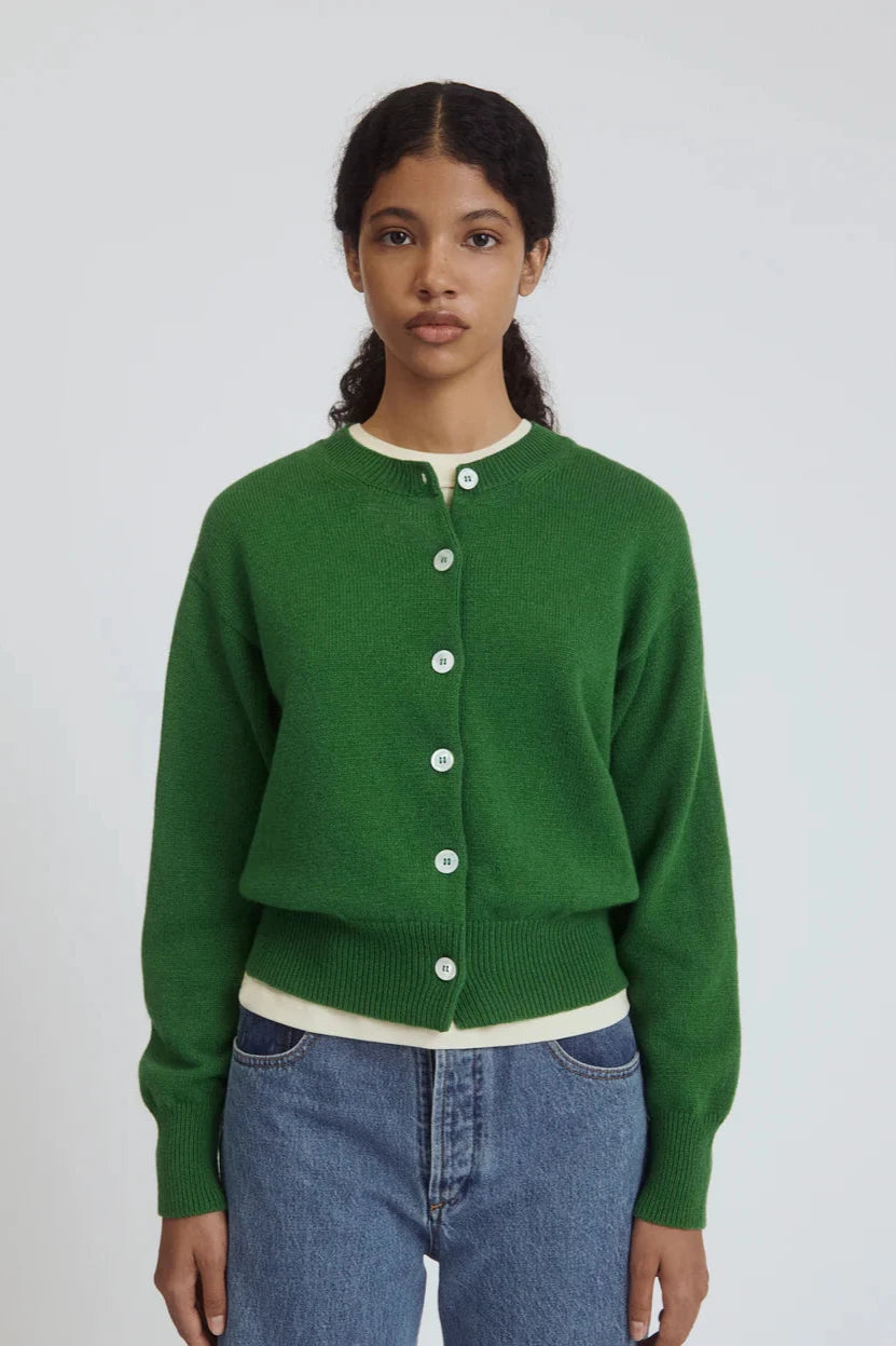 &Daughter green cardigan button up
