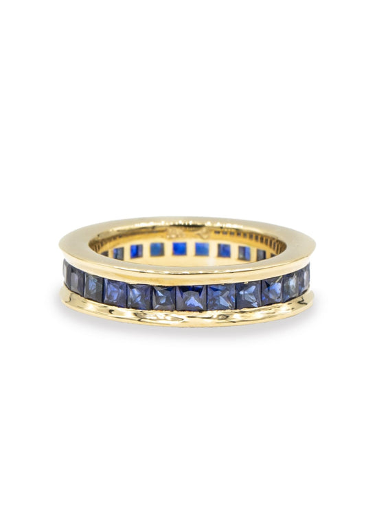 Blue Sapphire Eternity Ivy Ring