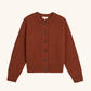 Frances Merino Wool Cardigan, Tobacco