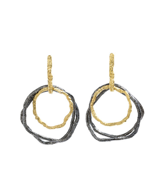 Sunshine Earrings 18K Gold & SS