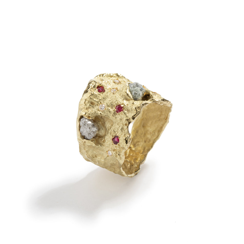 Sunshine Ring Mixed Gemstones
