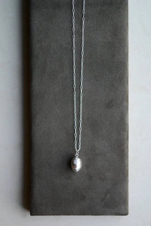 Egg Pendant Talisman with Pearls
