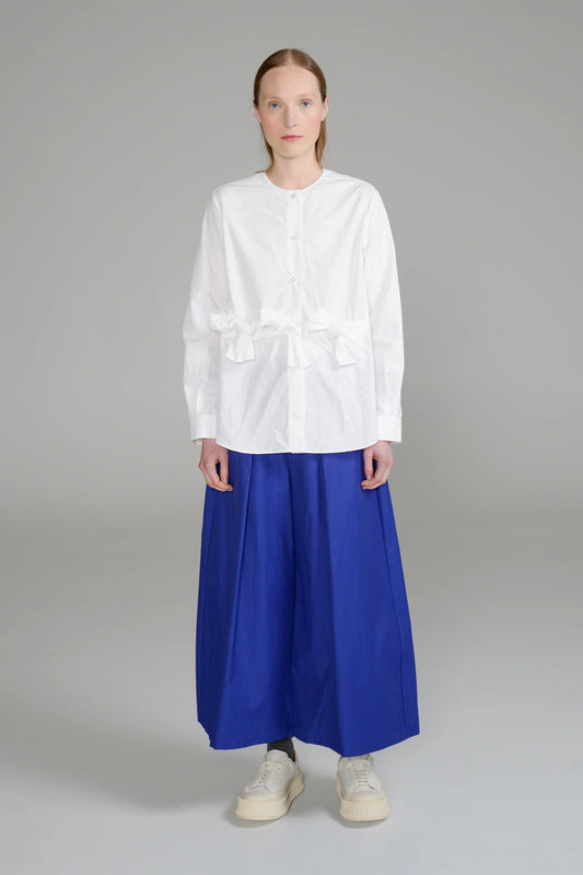 bow, tecno taffeta, blouse