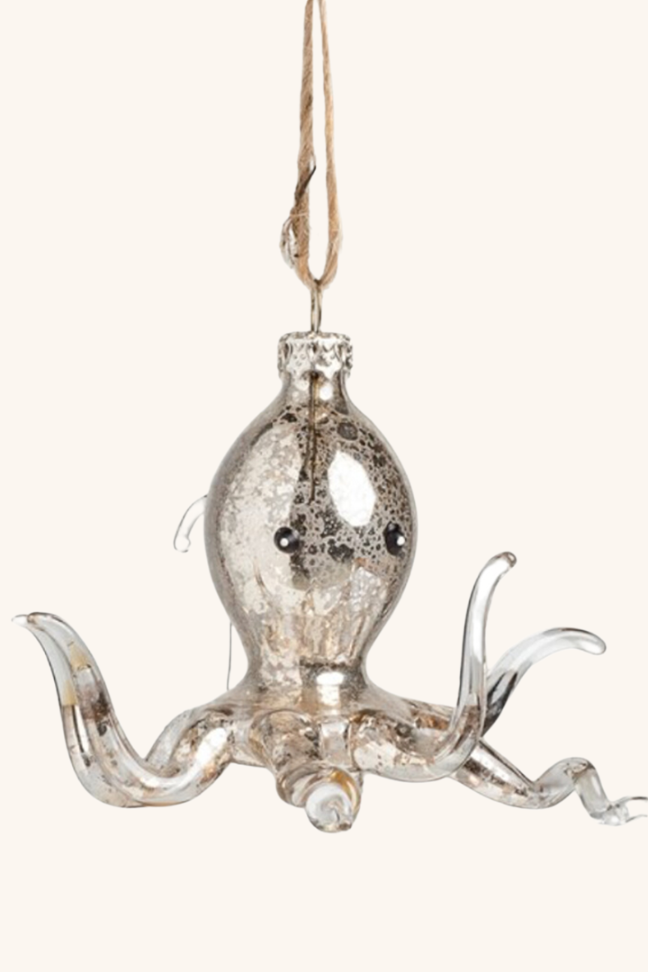 Glass Baby Octopus Ornament
