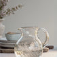 Hand-etched Blown Petite Pitcher