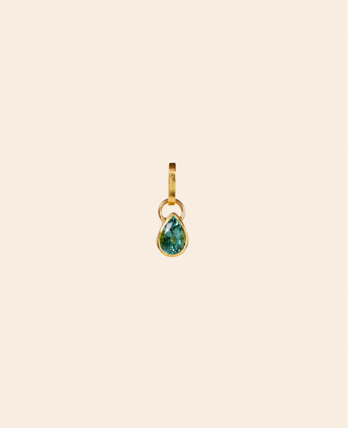 Tourmaline pear pendant