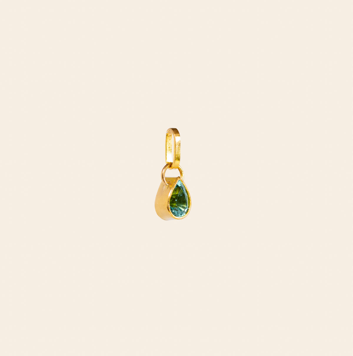 Tourmaline pear pendant